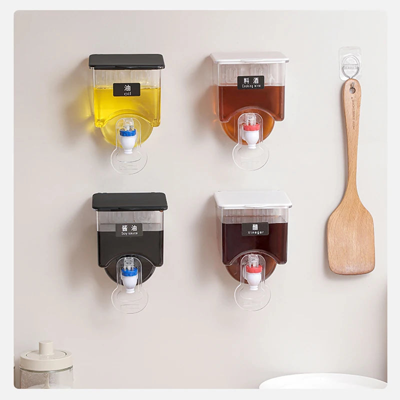 Wall Mounted Storage Liquid Seasoning Bottle