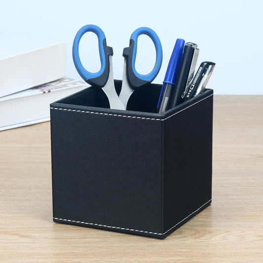 Boxed Leather pen holder