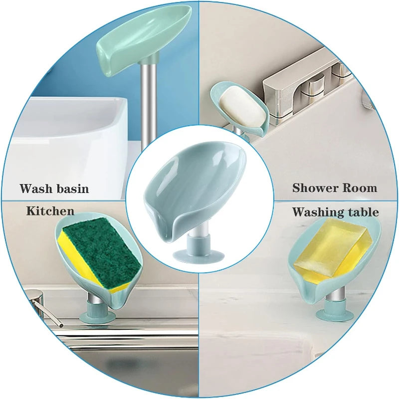 Portable Leaf-Shape Soap Holder