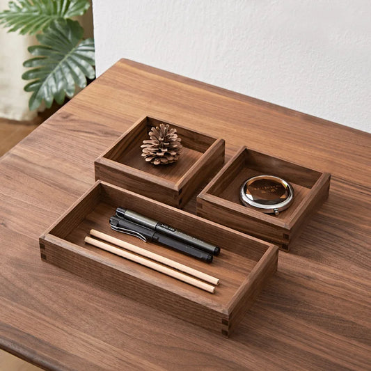 Black Walnut Desktop Storage Box