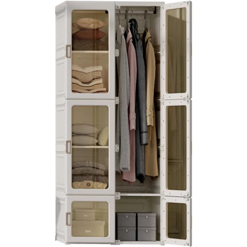 Portable Wardrobe Closet Storage Organizer