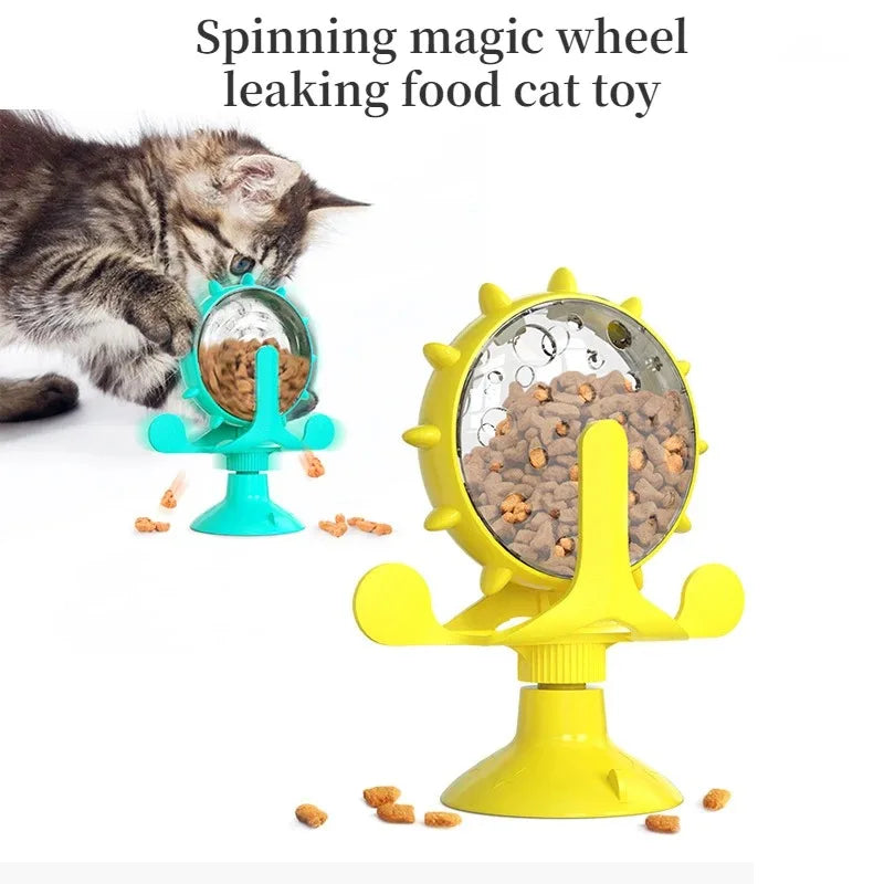 Interactive Cat Feeding Wheel Toy