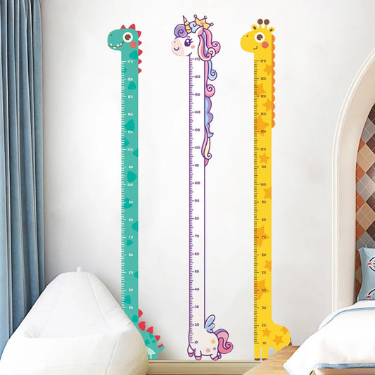 Cute Cartoon Height Sticker Wall Height Measuring Ruler Sticker