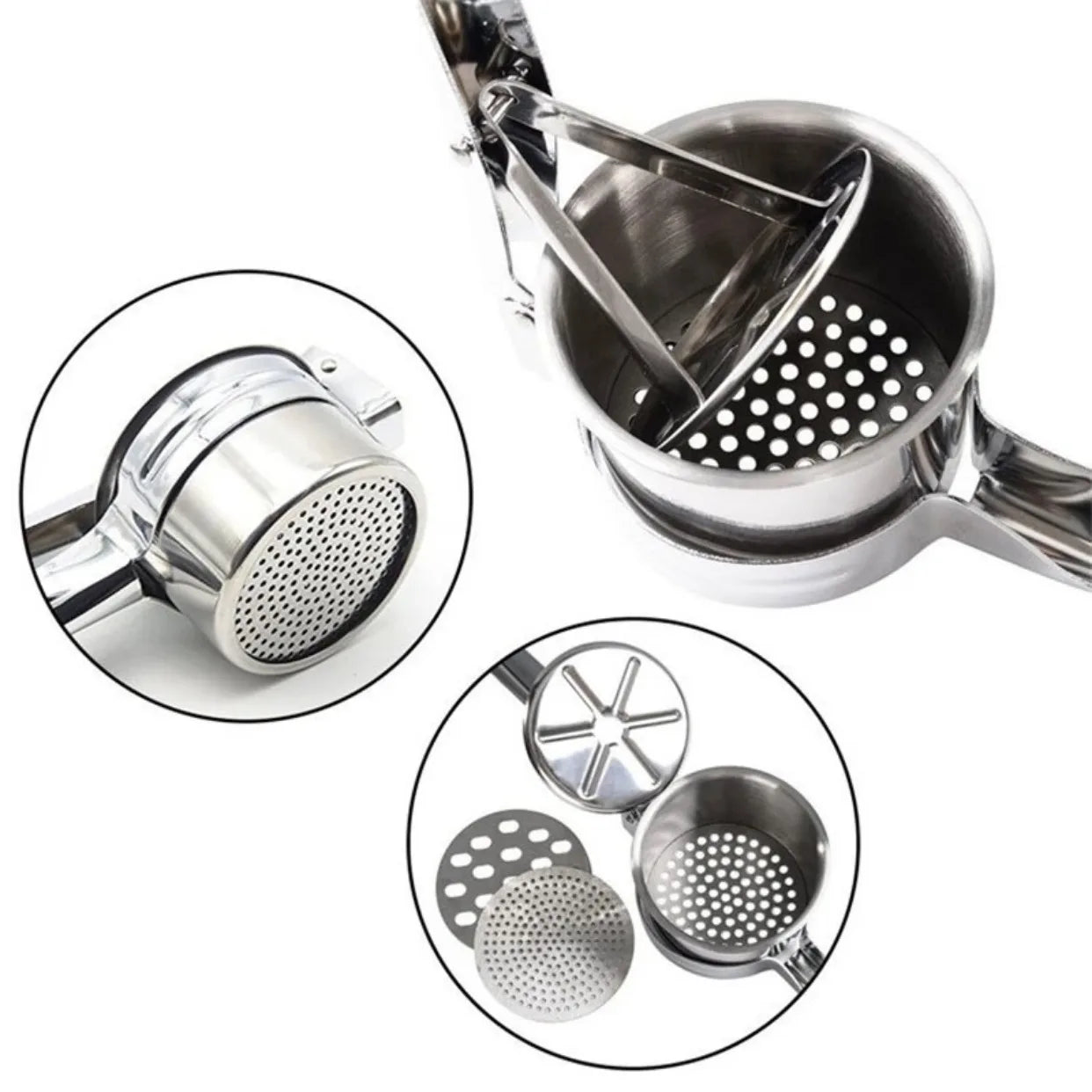 vegetable masher with non-slip handle