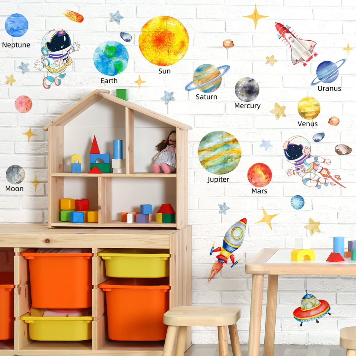 Solar System Kids Wall Stickers